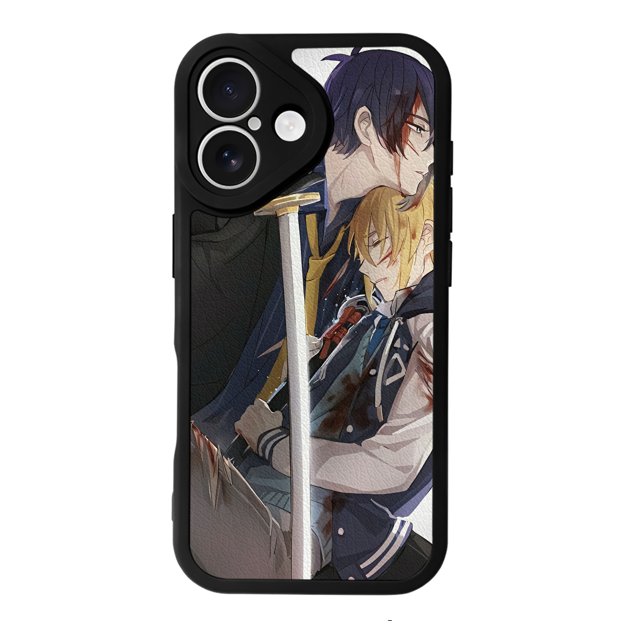 （画像用） 刀剣乱舞 Touken Ranbu 【iPhone 16シリーズ対応】シリコンスマホケース（レザー調） 材質：シリコン